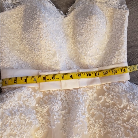 Ivory lace & tulle tea dress size Small - Picture 6 of 10
